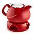 картинка Заварочный чайник с фильтром и подставкой : 800мл, красный Ф19-024R от компании ГлавТорг Красноярск