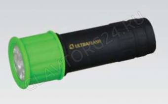 Фонарик Ultra Flash LED15001-С 9 Led зеленый 3*R03