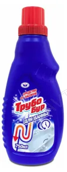 ТРУБОБУР 750мл д/ванной удаляет волосяные засоры/14