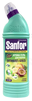 SANFOR АРОМА гель для чистки сантехники (Сочные тропики), 750 гр/6