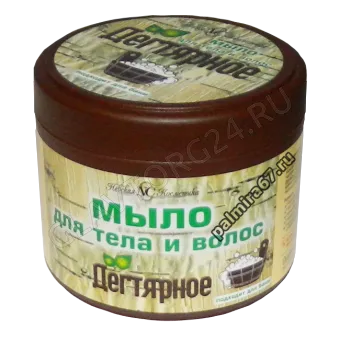 НК Мыло Дегтярное д/тела и волос 300мл банка/16шт