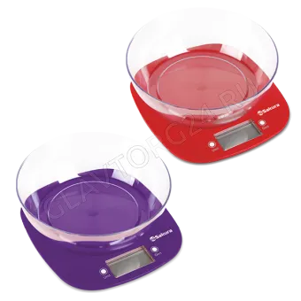Весы кухонные электронные с чашей SAKURA SA-6078BK 7кг черный