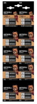 OPTICELL АА- 2*10 батарейки отрывной набор ЦЕНА ЗА 1шт(выписывать по 20шт) 