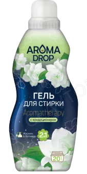 AROMA DROP гель для стирки 2в1 Aromatherapy Жасмин и Ветивер, 1000г/6