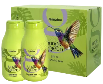 Набор подарочный 542 Jungle Green JAMAICA (Шампунь 250 + Гель д/душа 250) Колибри