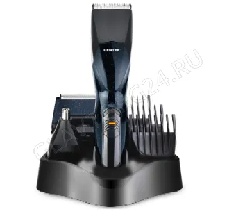 Набор для стрижки CENTEK CT-2131 аккумулятор черный 5пр (борода/усы/нос/уши/для волос)