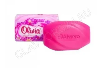 ALVIERO Мыло туалетное твердое 140гр "Olivia Allee Francais" Орхидея/ 48 шт/уп