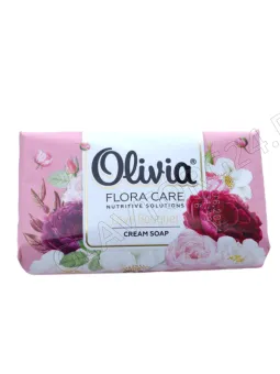 ALVIERO Мыло туалетное твердое 140гр "Olivia Flora Care" Love Bouquet/ 48 шт/ уп