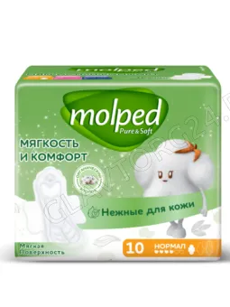 Molped(Молпед) Прокладки гигиенические PURE&SOFT Normal 10 штук