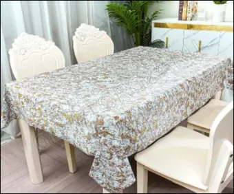 Клеенка HOZBAT Элегия голд на ткани 1,37*20м JBZ-82082B-S silver 