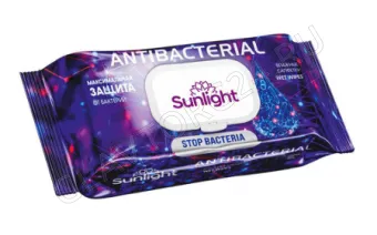 SUNLIGHT Влажные Салфетки Antibacterial 72 шт /3шт/16 шт/ 20 шт