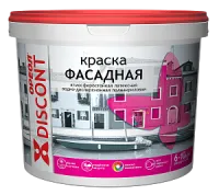 ДИСКОНТ краска фасадная ВД 1,5кг белая мат. полиакр. — фото