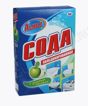 Almaz кальцинированная сода 600 гр. зел. яблоко (16 шт.)