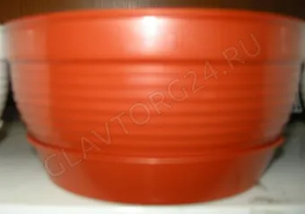 Горшок цв. 2,5л "Фиалка" (кр.корич.) с под.145