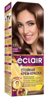 ECLAIR w9 Стойкая крем-краска д/волос № 7.7 горький шоколад