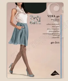 Колготки женские SISI Vera 40den 2/S nero капрон 