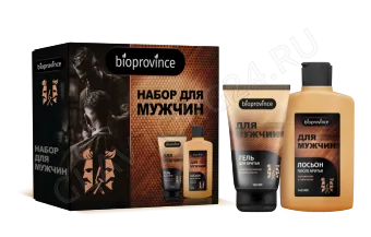 Набор подарочный BIOPROVINCE ONE MEN Гель для бритья увлаж 120мл + Лосьон после бритья успок 140мл