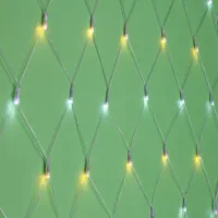 СНОУ БУМ Гирлянда эл. сеть водопад 144LED,1,6x1,6м, белый/шампань, 8 реж, ПВХ прозр.,220В   — фото