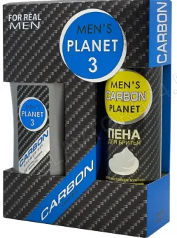Набор подарочный 572 Men's Planet  Carbon 3  (Шампунь 250 +  Пена д/бритья 200) муж