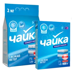 СМС Чайка ручная стирка 400г универсальное Чайка свежий ветер, Повреждена упаковка