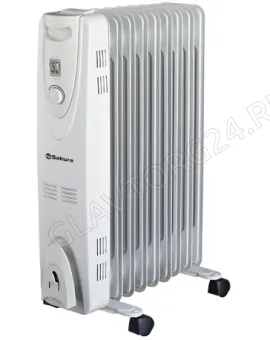 Масляный обогреватель Sakura SA-0379G 2000Вт 9 секций серый