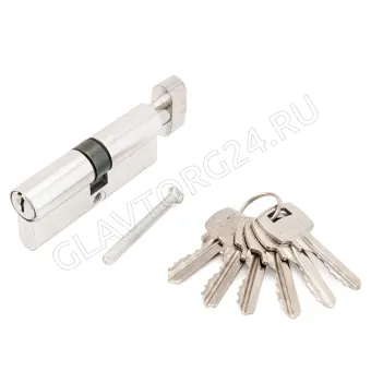 Цилиндровый механизм  для замков СТАНДАРТ 103/50В,132/50В кл/верт CP хром 70мм 5 кл.   (120,12)