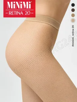 Колготки женские в сетку MINIMI  RETINA  1/2 daino полиамид, эластан