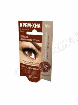 Краска д/бровей и ресниц Крем-Хна на 2применения коричневая 2*2мл