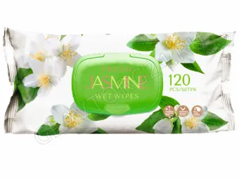 Влажные салфетки Fresh Jasmine с пластик. клапаном 120 шт/10шт