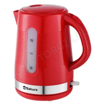 Чайник электрический SAKURA SA-2343R 1,7л 2,2кВт пластик красный