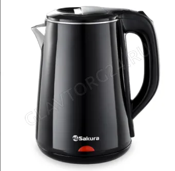 Чайник электрический SAKURA SA-2150BK 2,2л 1,8кВт нерж.сталь,пластик черный