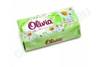 ALVIERO Мыло туалетное твердое 140гр "Olivia Allee Francais" Ромашка/ 48 шт/уп