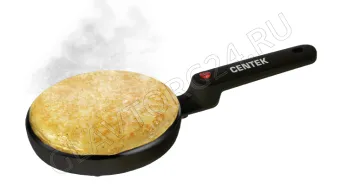 Блинница CENTEK CT-1455 20см 800Вт 1 блин черный 