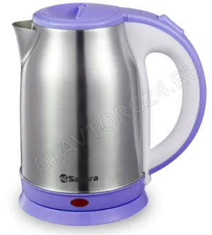 Чайник электрический SAKURA SA-2147P 1,8л 1,8кВт нерж.сталь фиолетовый