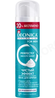 DEONICA FOR MEN Пена д/бритья Чистый эффект 240мл