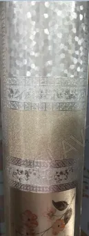 Клеенка HOZBAT Элегия голд на ткани 1,37*4,7м BTRA-6019I-S silver 