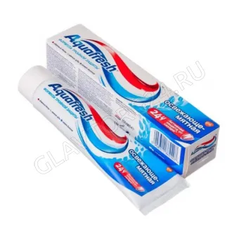 Aquafresh зубная паста 100мл тотал освеж-мятная синяя , тюбик