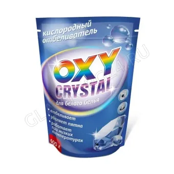 Oxy cristal Кислородный отбеливатель  для белого белья 600гр. 