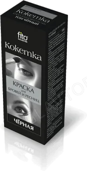 Кокетка -краска д/бровей и ресниц черная