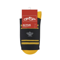 картинка Носки женские х/б с высокой резинкой 153 OMSA ACTIVE р-р 39-41 черный  АКЦИЯ от компании ГлавТорг Красноярск