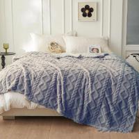 картинка Плед 180*200см велсофт ТМ "Vse DOMA", щерпа, косичка, цвет серый, ролик от компании ГлавТорг Красноярск