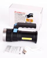 Фонарик Ultraflash LED53765  (акк 4В, черн., 2LED, 3 Вт, 4 реж, USB, бокс са) — фото