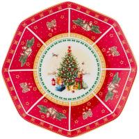 БЛЮДО МАЛОЕ "CHRISTMAS COLLECTION", ДИАМЕТР 18,5 СМ. (КОР=48ШТ.) 85-1621 — фото
