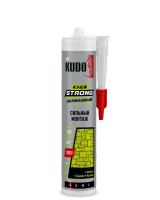 Клей KUDO HOME Strong для сильного монтажа, на акрил. основе, белый, 280мл /12 — фото