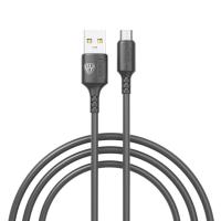 Кабель USB штекер-MicroUSB штекер BY 1м TPE 2,4А черный — фото