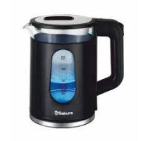 Чайник электрический SAKURA SA-2735BK 2л 1,8кВт стекло черный — фото