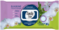 Emily Style влажные полотенца ДЛЯ ВСЕЙ СЕМЬИ АНТИБАКТЕРИАЛЬНЫЕ с крышкой XL размер, соты 60шт/12 — фото