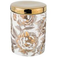 БАНКА 700МЛ Д/СЫП. ПРОДУКТОВ "GOLDEN ROSE" БЕЛАЯ/12 арт. 133-319 РАСПРОДАЖА! — фото