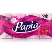 Туалетная бумага Papia 3-х сл.8 рул. Клубничная мечта /7 — фото