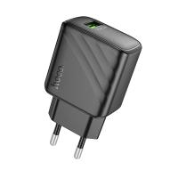 Сетевое зарядное устройство hoco. модель CS21A, QC3.0, 1xUSB-A, EU вилка — фото